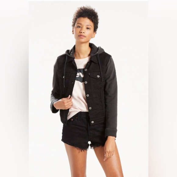 Levi’s HYBRID ORIGINAL TRUCKER JACKET Size Medium - Picture 1 of 7